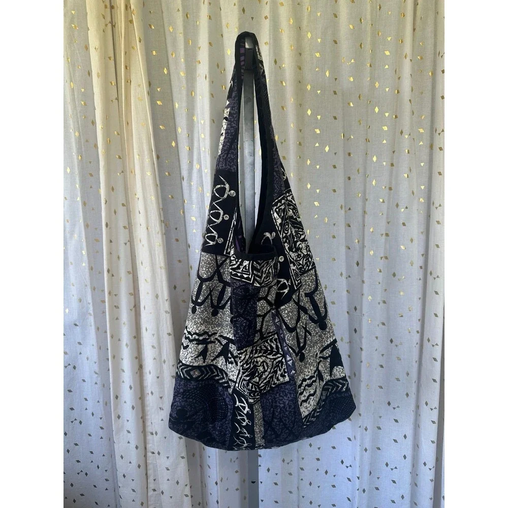 Polynesian Handmade Hawaiian Reversable Tribal Shoulder Hobo Beach Shopping Bag